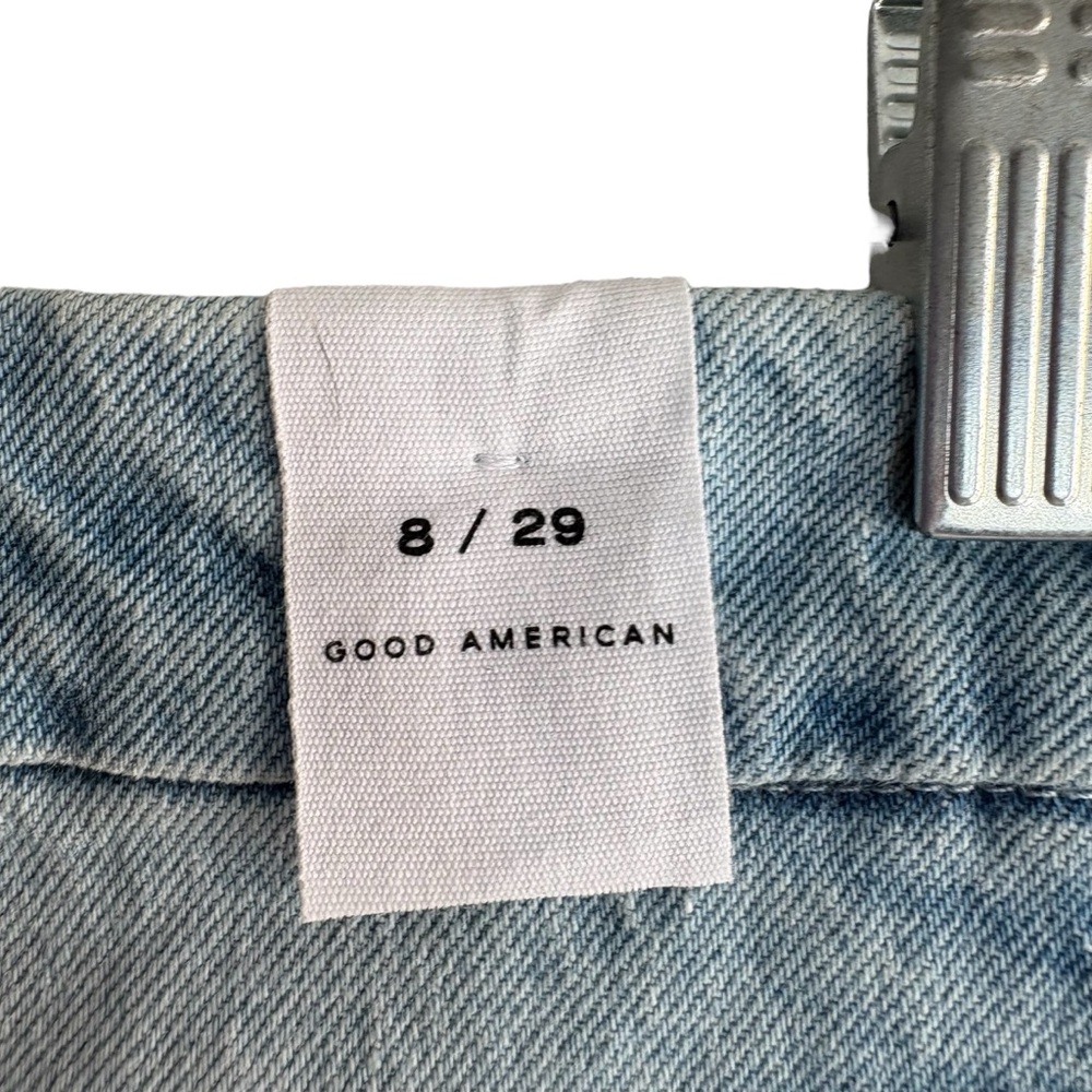 GOOD AMERICAN Light Blue Side Leg Slit Jeans Size 8/29 NWT - Picture 9 of 12